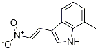 1H-Indole, 7-Methyl-3-(2-nitroethenyl)- Struktur