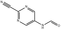 Formamide, N-(2-cyano-5-pyrimidinyl)- (9CI) Struktur