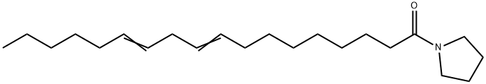 1-(1-Oxo-9,12-octadecadienyl)pyrrolidine Struktur