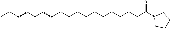 1-(1-Oxo-12,15-octadecadienyl)pyrrolidine Struktur