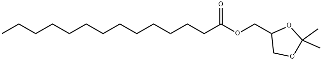 Tetradecanoic acid (2,2-dimethyl-1,3-dioxolan-4-yl)methyl ester Struktur