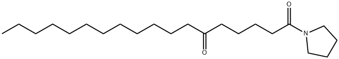 Pyrrolidine, 1-(1,6-dioxooctadecyl)- Struktur