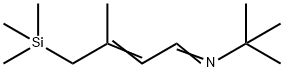 3-TRIMETHYLSILYLMETHYL-N-TERT-BUTYLCROTONALDIMINE Struktur