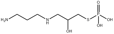 [3-(3-aminopropylamino)-2-hydroxy-propyl]sulfanylphosphonic acid Struktur