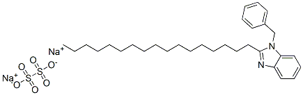 1-benzyl-2-heptadecyl-1H-benzimidazole, disulpho derivative, sodium salt Struktur