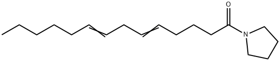 1-(1-Oxo-5,8-tetradecadienyl)pyrrolidine Struktur