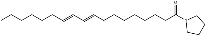 1-[(9E,11E)-1-Oxo-9,11-octadecadienyl]pyrrolidine Struktur