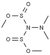 2,2-Dimethyl-1,1-hydrazinedisulfinic acid dimethyl ester Struktur