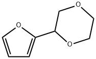 2-(2-Furanyl)-1,4-dioxane Struktur