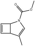 4-Methyl-2-azabicyclo[3.2.0]hepta-3,6-diene-2-carboxylic acid methyl ester Struktur