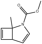 1-Methyl-2-azabicyclo[3.2.0]hepta-3,6-diene-2-carboxylic acid methyl ester Struktur