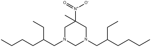 1,3-bis(2-ethylhexyl)hexahydro-5-methyl-5-nitropyrimidine  Struktur