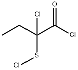 2-Chloro-2-(chlorothio)butanoyl chloride Struktur