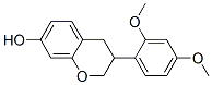 3-(2,4-Dimethoxyphenyl)-3,4-dihydro-2H-1-benzopyran-7-ol Struktur