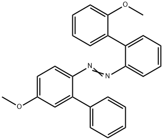 1-[2'-Methoxy(1,1'-biphenyl)-2-yl]-2-[5-methoxy(1,1'-biphenyl)-2-yl]diazene Struktur