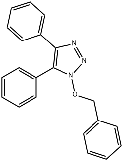 4,5-Diphenyl-1-(phenylmethoxy)-1H-1,2,3-triazole Struktur