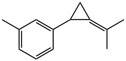 1-Methyl-3-[2-(1-methylethylidene)cyclopropyl]benzene Struktur