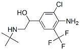 1-[4-amino-3-chloro-5-(trifluoromethyl)phenyl]-2-(tert-butylamino)ethanol Struktur