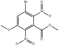 3-BROMO-5-METHOXY-2,6-DINITRO-BENZOIC ACID METHYL ESTER Struktur