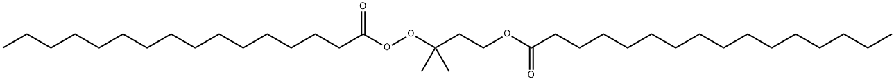 Hexadecaneperoxoic acid 1,1-dimethyl-3-(hexadecanoyloxy)propyl ester Struktur