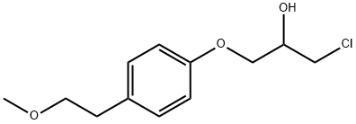 rac 1-Chloro-3-[4-(2-methoxyethyl)phenoxy]-2-propanol Struktur