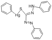 (DIPHENYLTHIOCARBAZONO)PHENYLMERCURY Struktur