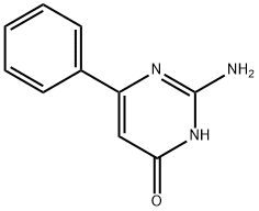 2-Amino-4-hydroxy-6-phenylpyrimidine Struktur