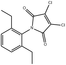 2,3-dichloro-N-(2',6'-diethylphenyl)maleimide Struktur