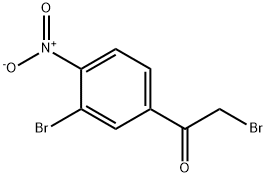 2-Bromo-1-(3-bromo-4-nitrophenyl)ethanone Struktur