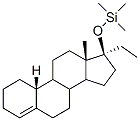 Trimethyl[[(17S)-19-norpregnan-4-en-17-yl]oxy]silane Struktur