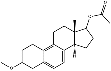 2,3,4,11,12,13,14,15,16,17-Decahydro-3-methoxy-13-methyl-1H-cyclopenta[a]phenanthren-17-ol acetate Struktur