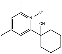 2,4-Dimethyl-6-(1-hydroxycyclohexyl)pyridine 1-oxide Struktur