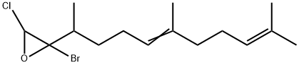 2-Bromo-3-chloro-2-(1,5,9-trimethyl-4,8-decadienyl)oxirane Struktur