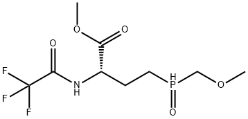 (S)-4-[(Methoxymethyl)phosphinyl]-2-[(trifluoroacetyl)amino]butanoic acid methyl ester Struktur