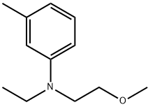 N-ethyl-N-(2-methoxyethyl)-m-toluidine Struktur