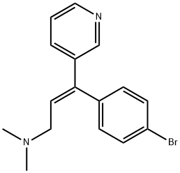 (E)-3-(4-Bromophenyl)-N,N-dimethyl-3-(3-pyridyl)-2-propen-1-amine Struktur