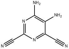 2,4-Pyrimidinedicarbonitrile,  5,6-diamino- Struktur