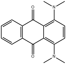 1,4-bis(dimethylamino)anthraquinone Struktur