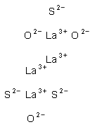 Lanthanum oxide sulfide Struktur