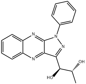 (1S,2R)-1-[1-Phenyl-1H-pyrazolo[3,4-b]quinoxalin-3-yl]-1,2-propanediol Struktur