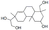 1,2,3,4,4a,4b,5,6,7,9,10,10a-Dodecahydro-7-(1,2-dihydroxyethyl)-1-hydroxymethyl-1,4a,7-trimethylphenanthren-3-ol Struktur