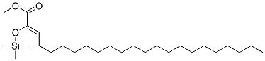 Tricosenoic acid, 2-[(trimethylsilyl)oxy]-, methyl ester Struktur