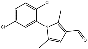 1-(2,5-DICHLORO-PHENYL)-2,5-DIMETHYL-1H-PYRROLE-3-CARBALDEHYDE Struktur