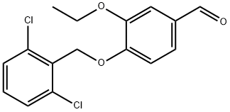 4-(2,6-DICHLORO-BENZYLOXY)-3-ETHOXY-BENZALDEHYDE Struktur