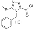 1-BENZYL-2-(METHYLSULFANYL)-1H-IMIDAZOLE-5-CARBONYL CHLORIDE HYDROCHLORIDE Struktur