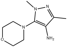 1,3-DIMETHYL-5-MORPHOLINO-1H-PYRAZOL-4-AMINE Struktur