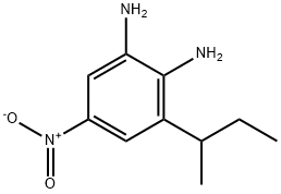 1,2-Benzenediamine,  3-(1-methylpropyl)-5-nitro- Struktur