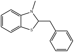 Benzothiazole, 2,3-dihydro-3-methyl-2-(phenylmethyl)- (9CI) Struktur