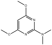 2-Dimethylamino-4,6-dimethoxypyrimidine Struktur