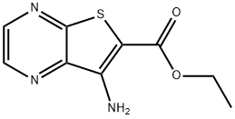 ETHYL 7-AMINOTHIENO[2,3-B]PYRAZINE-6-CARBOXYLATE Struktur